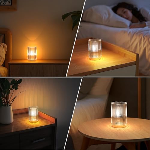Cordless Table Lamp with Timer, Bedside Lamps with LED Warm Light - Image 6