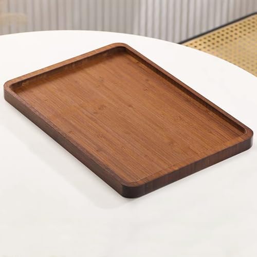 XZHXFX Bamboo Serving Tray, Brown, Large, by XZHXFXHouseware