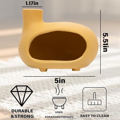 Matte Clay Palo Santo Chimney Burner Holder for Witchcraft & Altar Supplies - Image 2