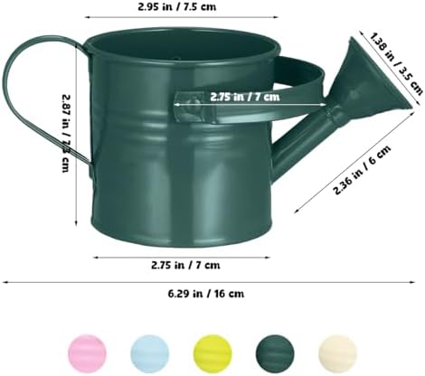 5pcs Mini Metal Watering Cans for Kids Small Galvanized Iron Watering Pot for Indoor Plants Succulents Decorative Vintage Style Flower Waterer for Home Craft Party Favors Housewarming - Image 3