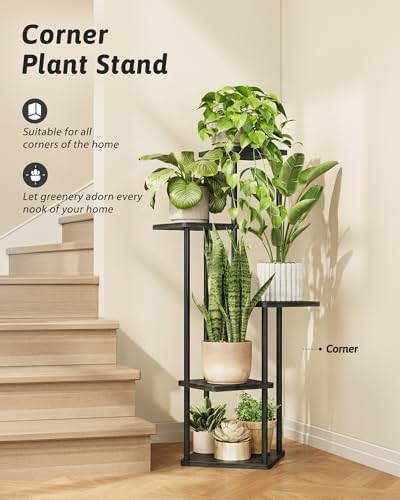 GENTINGBRO Tall Plant Stand Indoor 5 Tier Plant Shelf for Multiple Plants - Image 3