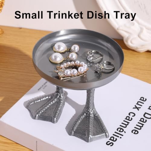 Duck Cute Jewelry Dish Tray. Ring Holder Dish Tray. Small Trinket Dish Tray.Jewelry Bowl.Silver. - Image 6