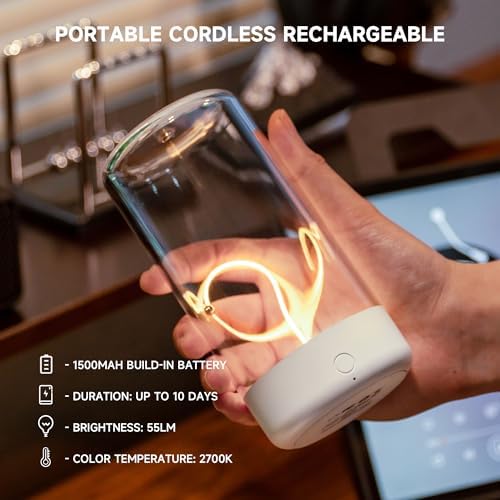 AUGE LIGHT Mini Minimalist Table Lamp, Cordless Lamp, Rechargeable Lamp - Image 3