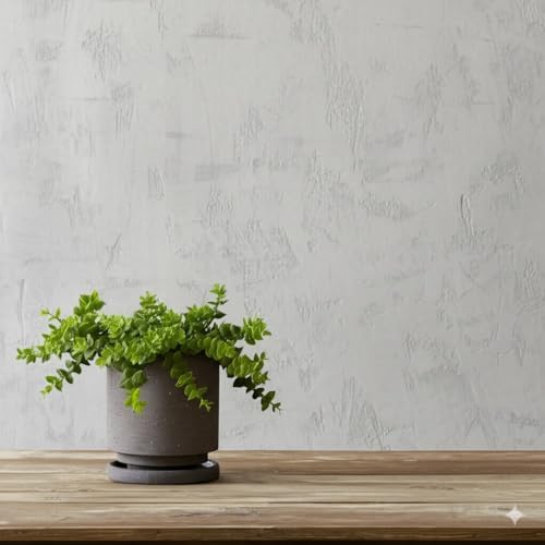 Nihow Ceramic Plant Pot Drainage Hole & Saucer for Indoor Plants, 5.7 Inch - Image 6