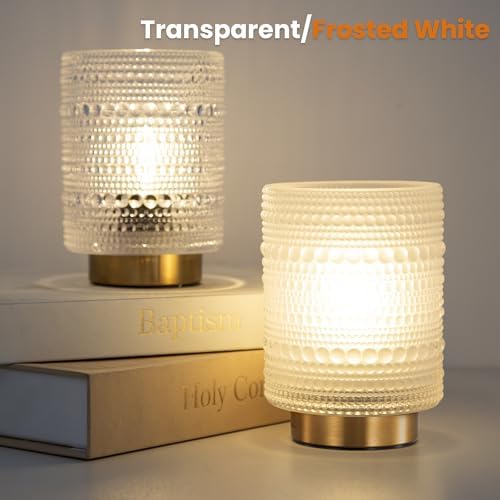 Battery Operated Lamp with Timer, Cordless Table Lamps with LED Warm Bulb - Image 6