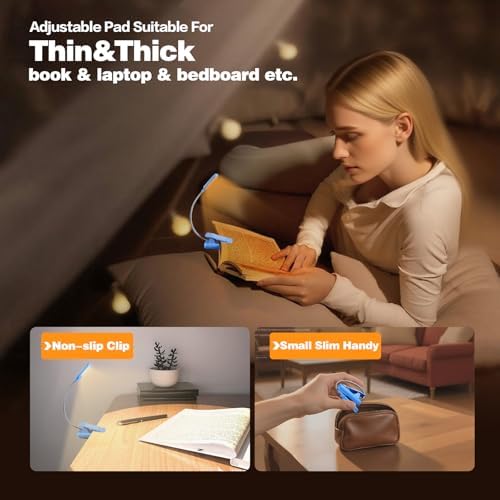 VAVOFO Rechargeable Reading Light, Clip on Book Light for Reading in Bed - Image 5