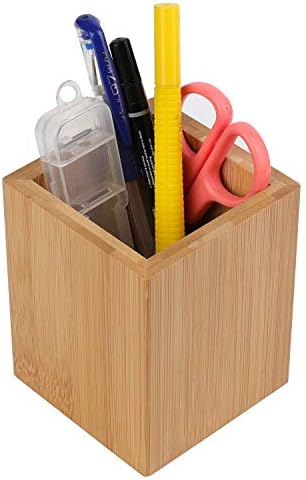 Tosnail 2 Pack Bamboo Pen Holder Pencil Holder for Desk, Makeup Brush Organizer Marker Pen Storage Cup for Office, School and Home - Image 4