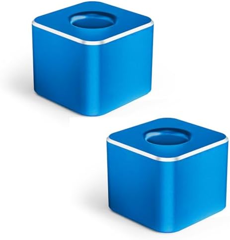 Pen Stand for Desk, 2-in-1 Single Pen Holder & Paperweight,Blue 2Pcs by BRZUKA