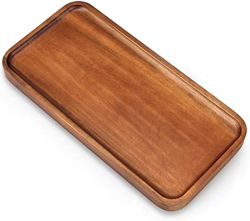 Acacia Wood Plates Small Decorative Tray Wooden Serving Platter for Food by Ayiaren