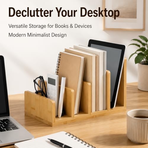 Wood Desktop Organizer, Modern Design - Image 4