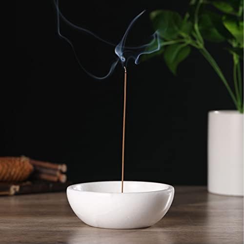Koville African Natural Marble Incense Holder, 5inch Incense Holders for Sticks, Sturdy Incense Burner Ideal for Meditation and Relaxing, Easy to Clean(Namib Fantasy) - Image 5