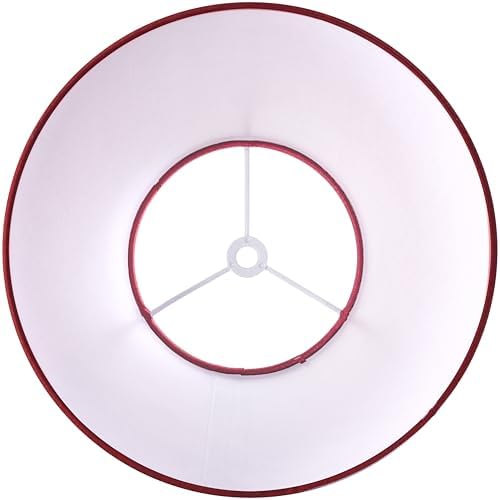 GO&SO Small Mini Lamp Shades Set of 2,5"×9"×6.4" Burgundy Bell Shade Replac - Image 4