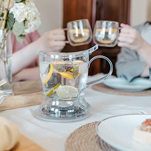 GROSCHE Aberdeen Smart Tea Maker BPA-Free Tea Infuser Clear 34 oz (1000 ml) - Image 5