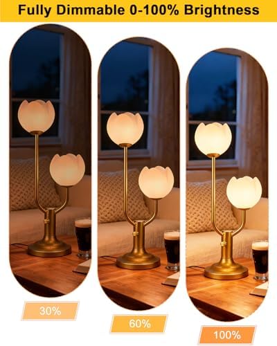 Lightdot Flower Table Lamp Dimmable Floral Modern Nightstand Lamp - Image 3