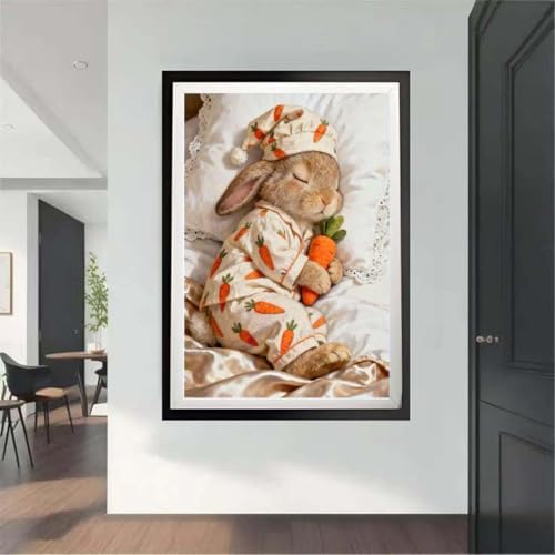 Cute Rabbit Diamond Art Kits For Adults,Diamond Painting Kits for Beginners - Image 4