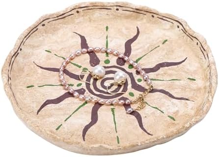 Dark Sun Clay Jewelry Tray – Minimal Symbolic Ring Dish with Grounded Energy Design (Dark Sun) by Unknown
