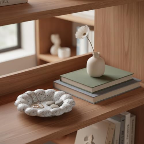 Declutter Your Space with This Irregular Ceramic Catch-All Tray for Jewelry and Keys - Image 2