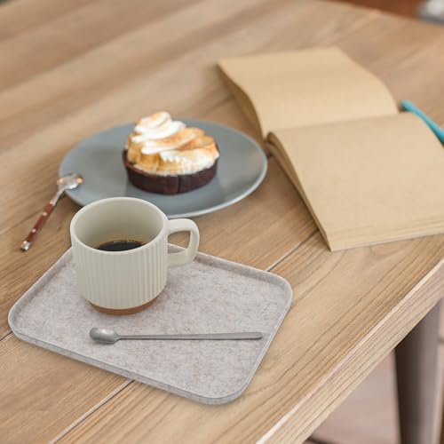 Welaxy Felt Tray Lid for Drawer Organizer bin cap of box catchall Oatmeal - Image 3