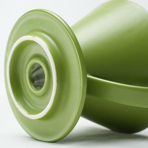 Artisan Series Coffee Dripper Made of High Fired Ceramic Material, Size 02, Ceramic Pour Over Coffee Maker Filter, Coffee Slow Brewing Accessories for Home, Office and Cafe, Green - Image 3