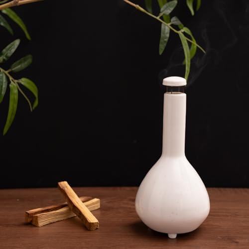 Mini Chiminea Palo Santo Holder-Ceramic Incense Burner for Cone & Stick - Image 5