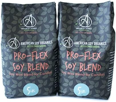 American Soy Organics Pro-Flex Soy Blend Wax Beads for Candles, 10 lbs by AmericanSoyOrganics