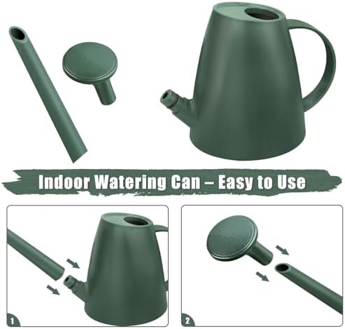 1.8L Watering Can, Watering Can Indoor Plants, Long Spout Small Water Can - Image 3