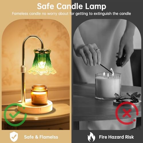 GEEZO Fragrance Candle Warmer Lamp，Electric Candle Warmer with Timer & Dimmer，Mom Christmas Birthday Gifts for Women, House Warming Gifts New Home Bedroom Decor - Image 4