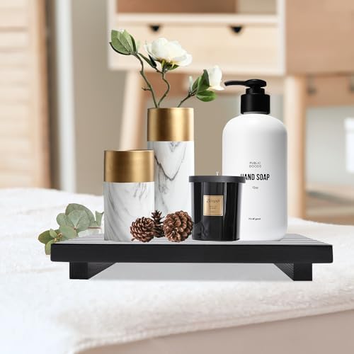 Wood Riser Display Stand for Bathroom Organizer Tray Kitchen Counter Decor - Image 3