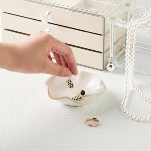 Lotus Leaf Ceramic Jewelry Ring Dish for Women (Lotus leaf green) - Image 7