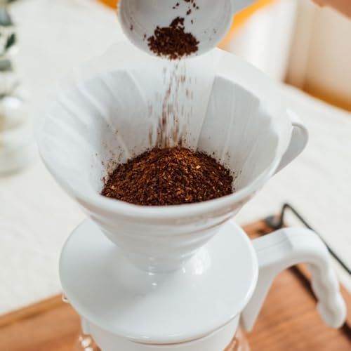 HARIO V60 Pour Over Coffee Starter Set, Size 02, Pale Grey - Image 3