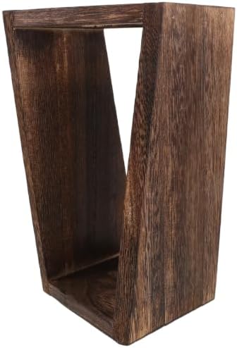 Single Tube Wooden Vase Base for Glass Propagation Station Display by JECOMPRIS