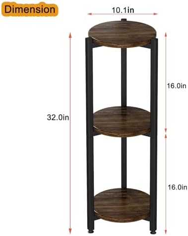 3 Tier Plant Stand Indoor Corner Tall Round Shape Plant Shelf - Image 6