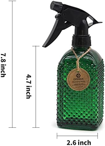 OFFIDIX Fine Mist Plant Mister Adjustable Nozzle Green Spray Bottle 13.5 oz - Image 3