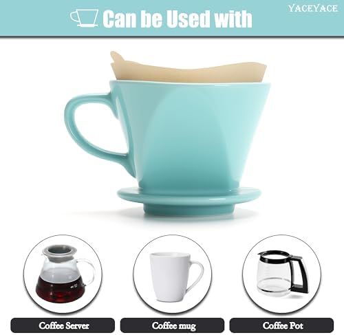 Pour Over Coffee Maker Ceramic, Small Pour Over Coffee Dripper - Image 6