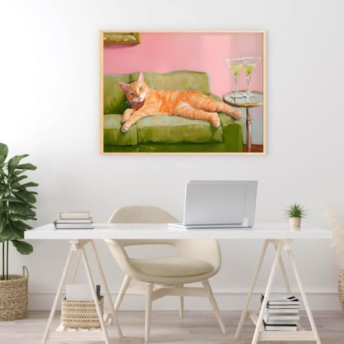 Orange Cat Diamond Art Kits for Adults Diamond Painting Kit for Beginner - Image 4