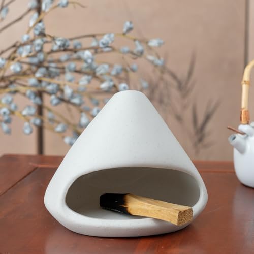 Zongzi Ceramic Chiminea Palo Santo Burner,Decorative Ritual Incense Holder - Image 4