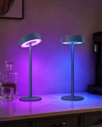 EZVALO Cordless Ambient Lighting, Rechargeable Table Lamp, Battery Operated - Image 2