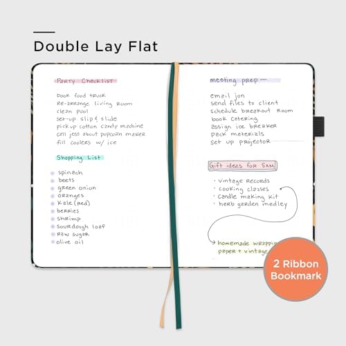 &And Per Se Dotted Journal Notebook, A5 Hardcover Aesthetic Dotted Notebook – 160 Pages 100gsm Thick Dot Grid Paper, 3 Sticker Sheets – Gift-Ready Journaling Kit for Women (Lunar Leaf) - Image 3