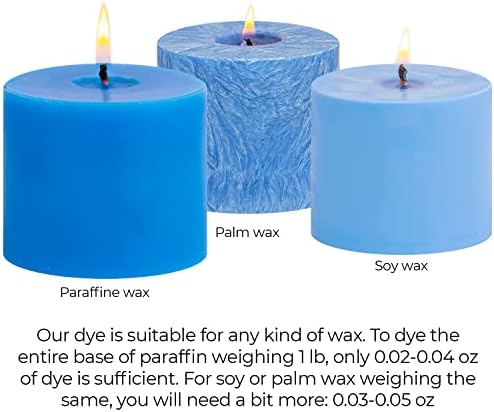Blue Candle Dye 2 oz for Soy Candle Making – Wax Color Chips - Image 5