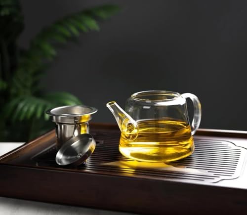25oz (750ml) Borosilicate Glass Teapot with Removable Stainless Steel Infuser with Gift Box – Heat Resistant Clear Tea Pot for Loose Leaf, Herbal & Blooming Tea – Stovetop, Microwave & Dishwasher Safe - Image 2