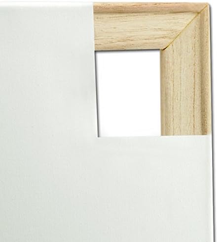 Creative Mark The Edge Deluxe Cotton 1-1/2" Deep Stretched Canvas for Painting, 11x14 Pack of 3, 14oz. Primed Weight, Universal Archival Priming, Medium Tooth, Hand-Stretched Canvas for Painters