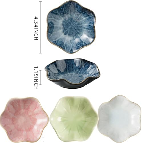 Small Ceramic Jewelry Holder Dish,Tray - Organizer for Necklaces, Earrings,Rings,Keys - Elegant Dessert Cake Plate Design (B-SET) - Image 2