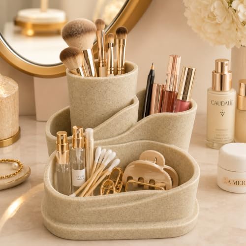 Aesthetic Desk Organizer, Cute Pencil Holder, Boho Office Caddy for Desk - Image 7
