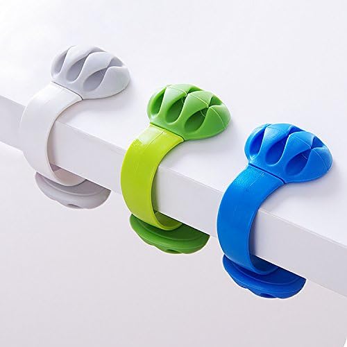 Cable Holder - Cord Organizer - Cable Management Clips - Wire Holder System -3 Packs Multipurpose Cable Clips for Phone Chargers, USB Cables - Home, Office, Nightstand, Desk Organizer - Image 2
