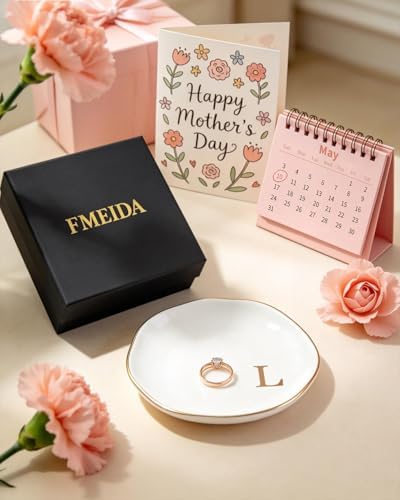 Ceramic Jewelry Tray Trinket Ring Dish Personalized Gifts for Women Bride - Image 2