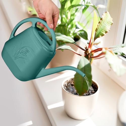 Plastic Watering Can - 1/2 Gallon - Green - Image 7