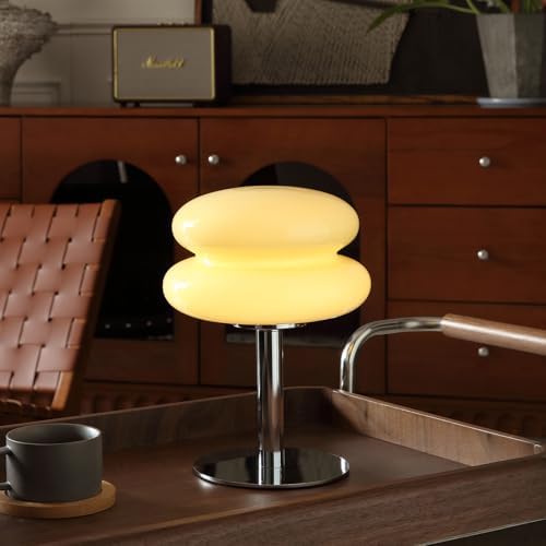 Glivpny Mushroom Lamp Table Lamp, Mid Century Modern Table Lamps(Cream) by Glivpny