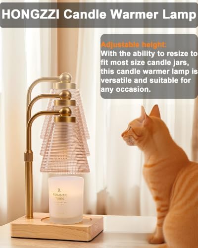 Candle Warmer Lamp with Timer, Dimmable, Adjustable Height, Square - Image 4