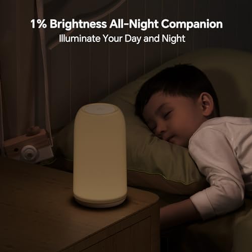 ROOTRO Cordless Table Lamps Rechargeable, Touch Lamp for Bedroom [Sleek Design & RGB Mode] 4-Level Brightness Small Bedside Lamp, LED Lamp Multi-Color Smart Nightstand Light for Living Room Home Gifts - Image 4