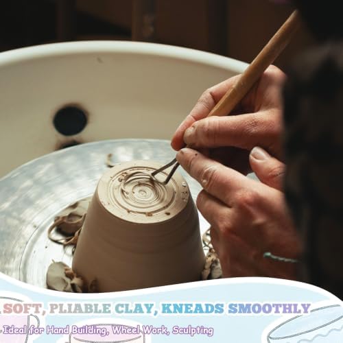Air Dry Clay Kit 2.2 LBs Modeling Clay with 25pcs Pottery Sculpting Tools - Image 3
